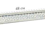 Вентиляционная решетка Inox 6*48 см 1