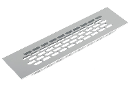 Вентиляционная решетка Алюминий 6*24 см 1